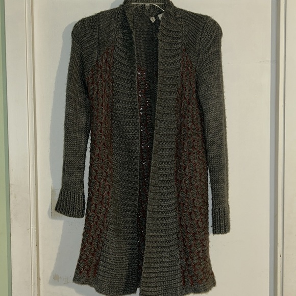 Anthropologie Moth sweater duster cardigan wool blend size small - Picture 4 of 11